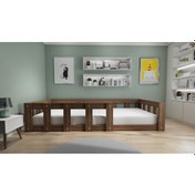 Resim Herseycik Ninnimo Montessori 90X190 Yatak Uyumlu Karyola Y10-2 Ceviz 