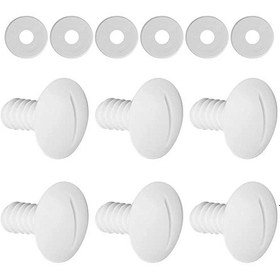 Resim 180 280 C55 Havuz Temizleyicisi İçin 6'lı Yedek Havuz Tekerleği Vidaları, Ekstra Rondelalar, C55 C-55 Yedek Parçaları 