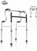 Resim BGM Kademeli Yürüteç Walker Hasta Yürüteci Yüksek Kalite Katlanır Kademeli Walker 