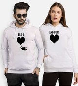 Resim Tshirthane Plug And Play Sevgili Kombinleri Kapüşonlu Kombini 