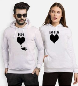Resim Tshirthane Plug And Play Sevgili Kombinleri Kapüşonlu Kombini 