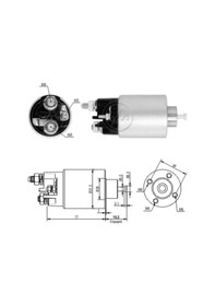 Resim Zm 12v Marş Otomatiği Mıtsubıshı gövde 51 Mm 4 Delik-sağ M5 N11.18878 