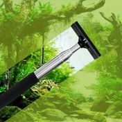 Resim 1 adet Teleskopik Akvaryum Alga Kazıyıcı ve Squeegee - Metal ve ABS, 97.79cm Uzatılabilir Erişim, Balık Tanklarından Alga Çıkarmak, Pencere Temizliği ve Dış Mekan / İç Mekan Kullanımı için İdeal, Akvaryum Temizleme Aracı | Teleskopik Erişim | Dayanıklı Kazıyıcı, Akvaryum Aksesuarları 