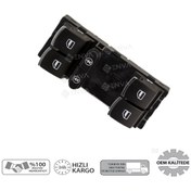 Resim Volkswagen Sharan Sol Ön Cam Açma Düğmesi 2011-2014 kromlu 
