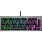 Resim Cooler Master CK720 Siyah RGB Hot Swap %65 Kailh Box White Switch Mekanik Kablolu Gaming Klavye 