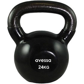 Resim Avessa 24 Kg Siyah Kettlebell Çaydanlık Dambıl 