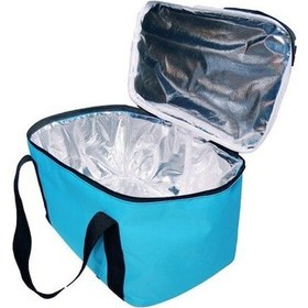 Resim Soğutucu Plaj Kamp Tatil Piknik Çantası Termos Soğuk Tutucu Çanta Mavi 