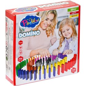 Resim ONY-388 Ahşap Domino Oyunu -Onyıl 
