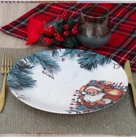 Resim Tonton Baba Servis Tabağı 26 Cm 1 Adet 17955 Açık Gri 