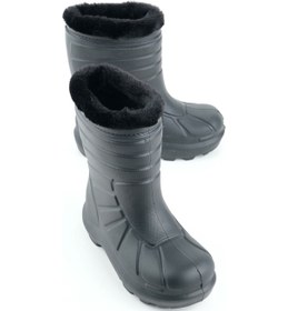 Resim Gezer Erkek Çocuk Kışlık Eva İçi Sıcak Astarlı Rahat Taban Yağmur Bot Çizme Siyah 