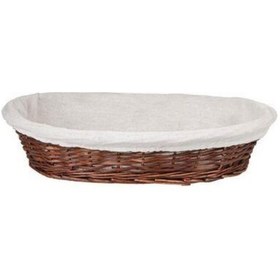 Resim Epinox Hasır Bezli Ekmek Sepeti Oval 32cm Eso-32r Kahverengi 