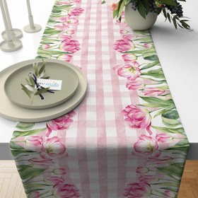 Resim Evmila Çiçek Desenli Runner Modeli - 40x140 cm 