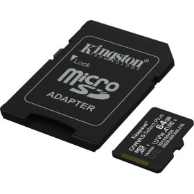 Resim Kingston Kıngston SDCS3/64GB, Canvas Select Plus Gen3 A1, 100MB/S, Microsd Kart Bellek (Sd Adaptörlü) 
