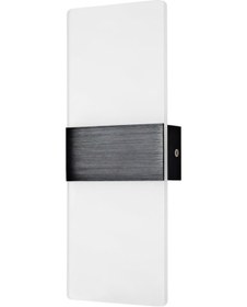 Resim Hangfox Siyah Akrilik Su Geçirmez Led Duvar Lambası, 4w 110-265v, Üç Renk Tonu Ayarlanabilir, Tasarım, Dolap Ve Ev Dekoru İçin Siyah 