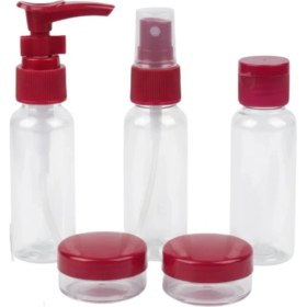 Resim Belle Fusion Mey Ithalat® Taşınabilir 5 Parça Seyahat Kozmetik Dolum Seti 30 ml 