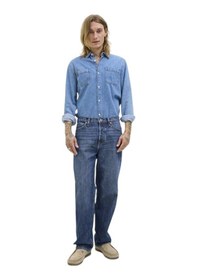 Resim Jack & Jones Erkek Eddıe Jj Cooper Loose Lif Jean Pantolon 12261693 Mavi 