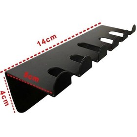 Resim Ardini Kendinden Yapışkanlı Ve Vidalı Diş Fırçalık Mat Siyah Mat Siyah 