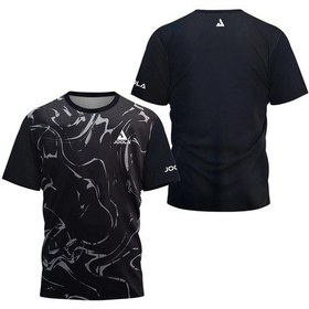 Resim Snapbuy 2025 Erkek Spor Tişört Kısa Kollu Çabuk Kuruyan Masa Tenisi Badmintonblackerkek Black 