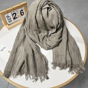 Resim 1 adet Vintage Stil Erkek Şal, Pamuk Dokuma Kumaş, Düz Renk, Çok Amaçlı Dekoratif Boyunbağı, Bahar Festivali için, Elde Yıkama veya Kuru Temizleme 