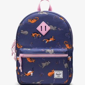 Resim Herschel Heritage Playing Cats Çocuk Lacivert Mini Sırt Çantası 