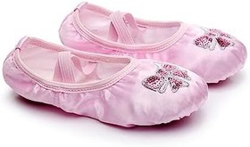 Resim GALPADA Çocuk Bale Ayakkabıları Çocuk Terlikleri Kız Bale Ayakkabıları Taban ları Pointe Terlik Uygulama Çocuklar Yoga ları Şerit Terlik 