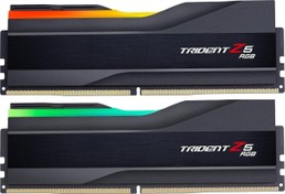 Resim GSKILL Trident Z5 RGB Siyah DDR5-7600Mhz CL38 48GB (2x24GB) DUAL (38-48-48-121) 1,35V GSkill