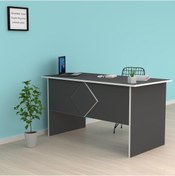 Resim Kenzlife ofis masası masako 075*130*60 gri bilgisayar çalışma büro 