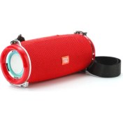 Resim T&g TG192 LED Işıklı Taşınabilir Kablosuz Bluetooth Hoparlör Kırmızı (Yurt Dışından) 