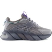 Resim Gamelu 25-Care Lila Bağlı Memory Foam Taban Kadın Sneaker Spor Ayakkabı 