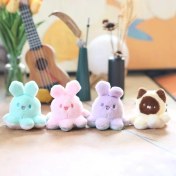 Resim Baijiafu2 Yeni 1 Adet Dört Inç Iyi Şanslar Karikatür Peluş Oyuncak Bebek Anahtarlık Sevimli Bebek Anahtar Küçük Kolye Seti (Yurt Dışından) 