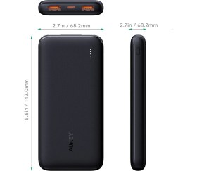 Resim Aukey PB-N74S-BK 22.5W 20000 Mah Pd Qc 3.0 Powerbank 