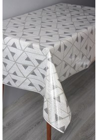 Resim Pvc Şeffaf Kaplama Zemin Kaydırmaz Silinebilir Muşamba Masa Örtüsü Mlssa-üçgen Gri 