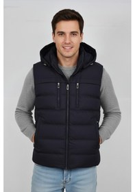 Resim Erkek Kapüşonlu Spor Yelek 4021 Bgl-st04900 Antrasit 