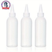 Resim 1/23 Adet Taşınabilir Saç Boyası Yağ Uygulama Şişesi - Hassas Uçlu, Seyahat ve Ev Kullanımı İçin Doldurulabilir Sıkma Dispenser Şişe, Dayanıklı PET Plastik Damla Şişesi, Saç Bakım & Stil Ürünleri için 