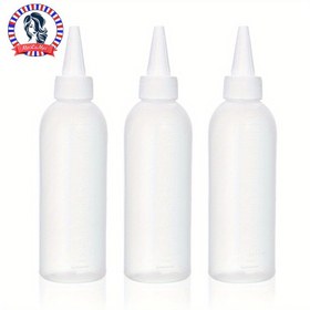 Resim 1/23 Adet Taşınabilir Saç Boyası Yağ Uygulama Şişesi - Hassas Uçlu, Seyahat ve Ev Kullanımı İçin Doldurulabilir Sıkma Dispenser Şişe, Dayanıklı PET Plastik Damla Şişesi, Saç Bakım & Stil Ürünleri için 