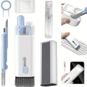 Resim Çok Amaçlı Kalemli 3'ü 1 Arada Elektronik Temizleme Kiti - AirPods Pro, Klavyeler, Dizüstü Bilgisayarlar, Telefonlar & PC Monitörleri için İdeal - Mavi, Airpod Temizleyici 