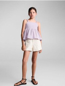 Resim MANGO Kids Askılı Keten Bluz 