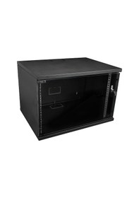 Resim S-link Sl-u12 Yeni Nesil 12u Soho Rack Kabin W 530mm D 400mm Siyah 