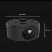 Resim Lemestar Mini Led Projeksiyon Cihazı, Lcd Ekran, 320x180 Çözünürlük, Kablolu Ekran Yansıtma, ios uyumlu/android Desteği, Kumandalı Pil Dahil 
