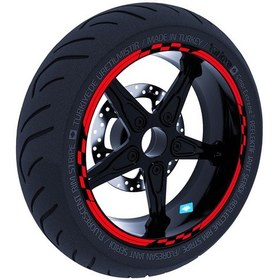 Resim Moto GP Yarış Bayraklı Reflektif Kırmızı Jant Şeridi Sticker Çınar Extreme 