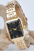 Resim storeay Gold Renk Roma Rakamlı Siyah Kadran Şık Dikdörtgen Kasa Vintage Unisex Kol Saati STA-073 