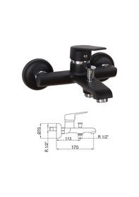 Resim Acar Musluk 204ac0021155 Stilla Black Banyo Bataryası Siyah 