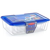 Resim 4'lü Köşeli Saklama Kabı Seti 