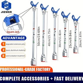Resim 1 Takım 20/25/30/40/50 cm Uzatma Çubuğu, Gro Titan ve Wagner için Uyumlu Hava Bırakmayan Boya Püskürtme Tabancası Ucu 