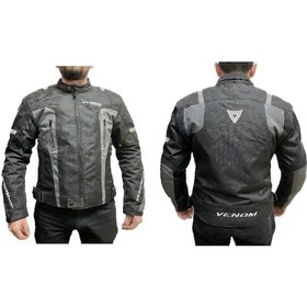 Resim Venom Air Racing 4 Mevsim Motosiklet Montu Gri - Siyah 