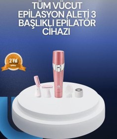 Resim Yüz ve Vücut Tüy Temizleme Makinesi 3 Farklı Başlıklı 