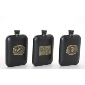 Resim Paslanmaz Çelik Kabartmalı Tekli 6 Oz Matara 