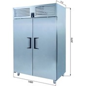 Resim Dik Tip Dondurucu - 2 Kapılı - 140x77xx210 Cm 