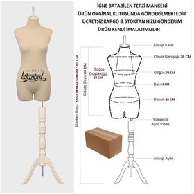 Resim Videolu Ürün-Pantolon Giyebilen 36 Beden Süngerli Terzi Mankeni 527200850 