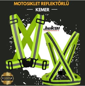 Resim Motobros Motosiklet - Bisiklet Reflektörlü Kemer Yelek - Motosiklet, Bisiklet Ve Scooter 